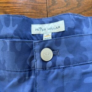Men’s Peter Millar Blue Camo Golf Shorts
